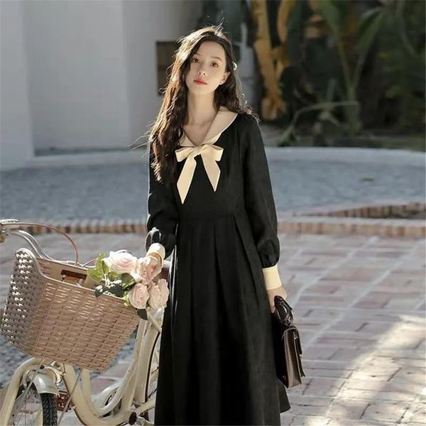 casual dresses hstar french corduroy dress women 2021 vintage elegant ladies bow long sleeve for spring autumn, Black;gray
casual dresses hstar french corduroy dress women 2021 vintage elegant ladies bow long sleeve for spring autumn, Black;gray