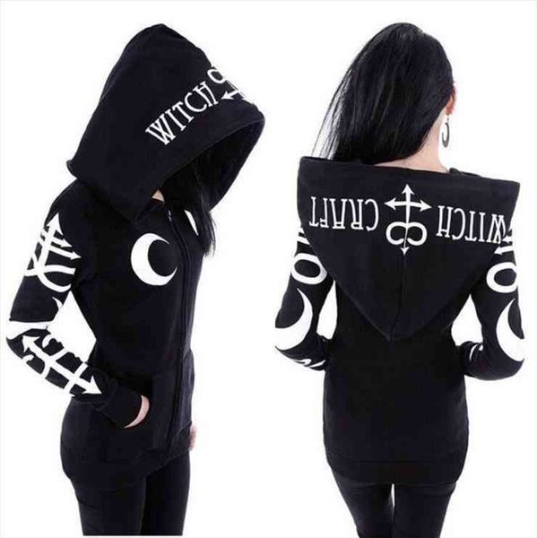 cool clothes gothic punk womens sweatshirt moon letters printed winter autumn sleeve jacket zipper, Black
cool clothes gothic punk womens sweatshirt moon letters printed winter autumn sleeve jacket zipper, Black