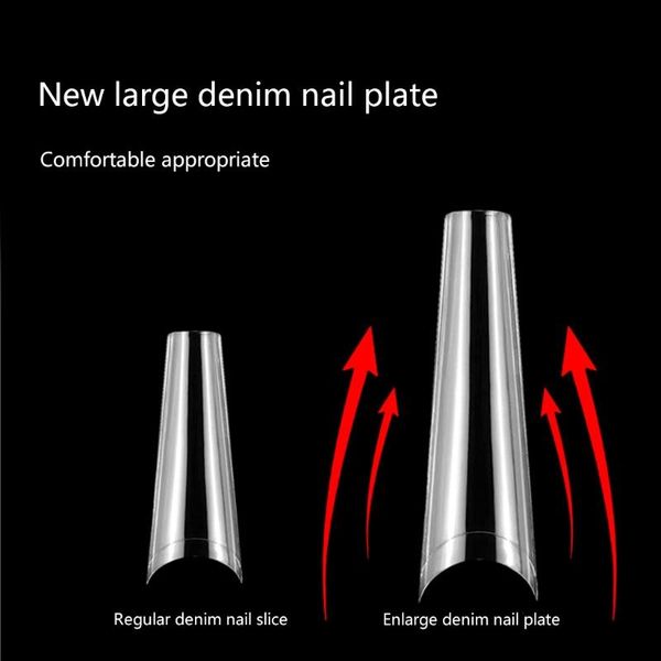 false nails x7ja 240pcs/box french design extra long curve half cover coffin nail tips clear transparent/natural for acrylic, Red;gold
false nails x7ja 240pcs/box french design extra long curve half cover coffin nail tips clear transparent/natural for acrylic, Red;gold