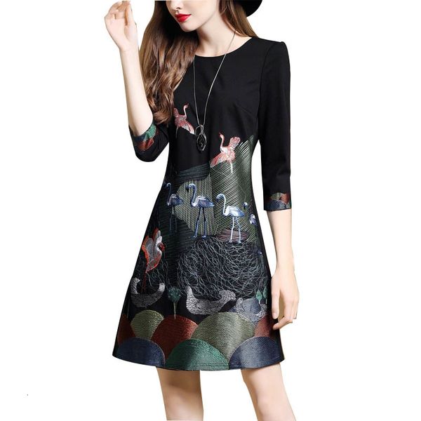jkkfzy spring big girl ladies three-quarters embroidered size 5xl black party dress xqsi, Black;gray
jkkfzy spring big girl ladies three-quarters embroidered size 5xl black party dress xqsi, Black;gray