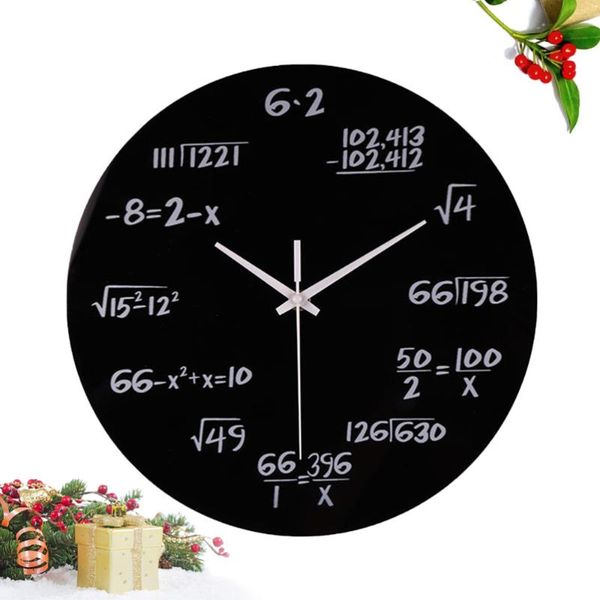 mathematical formula wall clock living room wall clock household decorative (black style a shipment without battery)
mathematical formula wall clock living room wall clock household decorative (black style a shipment without battery)