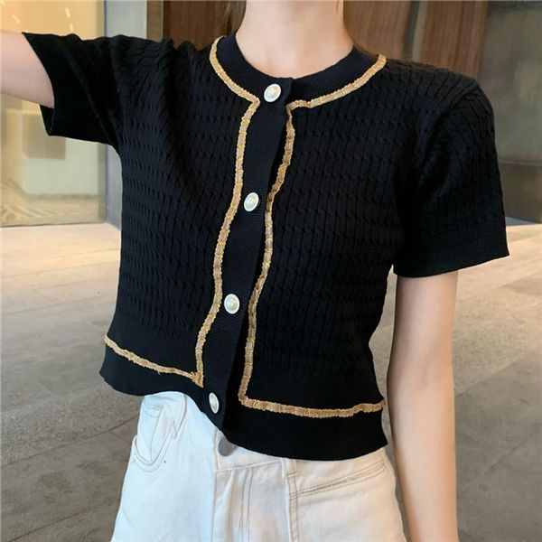 summer women patched o neck sweaters knitted short sleeve elegant cardigans shirts lady thin cardigan crop for female, White;black
summer women patched o neck sweaters knitted short sleeve elegant cardigans shirts lady thin cardigan crop for female, White;black