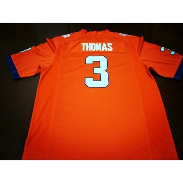 668 clemson tigers xavier thomas #3 real full embroidery college jersey size s-4xl or custom any name or number jersey, Black
668 clemson tigers xavier thomas #3 real full embroidery college jersey size s-4xl or custom any name or number jersey, Black