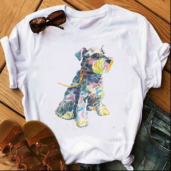 new arrival watercolor schnauzer vogue dog print tshirt femme summer woman clothes kawaii tshirt friends gift girl tees, White
new arrival watercolor schnauzer vogue dog print tshirt femme summer woman clothes kawaii tshirt friends gift girl tees, White