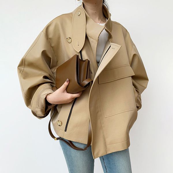 loose patchwork pocket jacket for women lapel long sleeve casual solid jackets female spring fashion new clothing, Black;brown
loose patchwork pocket jacket for women lapel long sleeve casual solid jackets female spring fashion new clothing, Black;brown