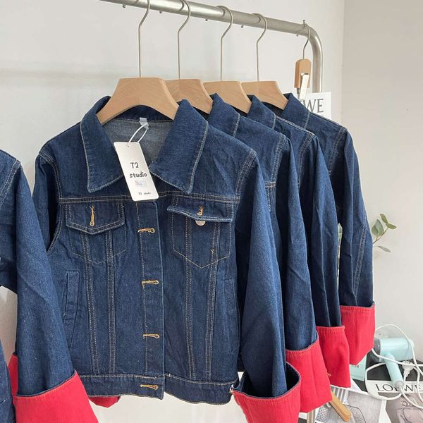 winter solid blue cotton single breasted lapel short relaxed denim coat, Black;brown
winter solid blue cotton single breasted lapel short relaxed denim coat, Black;brown