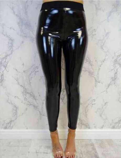 women faux leather long pants high waisted lady soft strethcy shiny wet look leggings trouser pants elegant streetwear bottoms, Black;white
women faux leather long pants high waisted lady soft strethcy shiny wet look leggings trouser pants elegant streetwear bottoms, Black;white