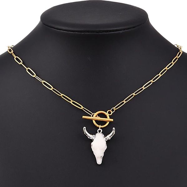 chokers zhini punk cattle horn pendant necklaces for women simple gold color chain choker necklace statement jewelry, Golden;silver
chokers zhini punk cattle horn pendant necklaces for women simple gold color chain choker necklace statement jewelry, Golden;silver