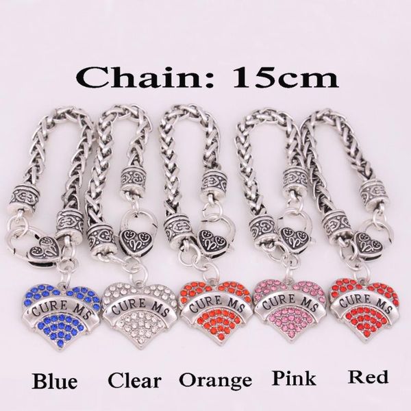 charm bracelets heart shape for women wheat link chain cure ms written with crystals 15cm length zinc alloy provide drop, Golden;silver
charm bracelets heart shape for women wheat link chain cure ms written with crystals 15cm length zinc alloy provide drop, Golden;silver
