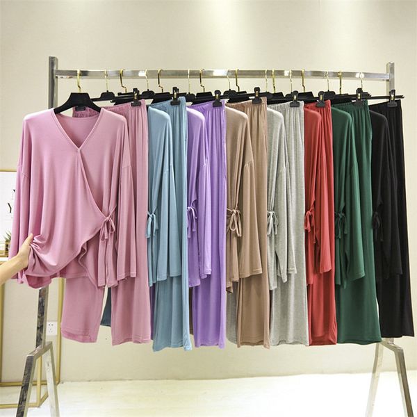 2021 japanese kimono spring and autumn new ladies fashion simple v-neck pajamas loose casual long-sleeved home service suit sd2i, Black;brown
2021 japanese kimono spring and autumn new ladies fashion simple v-neck pajamas loose casual long-sleeved home service suit sd2i, Black;brown