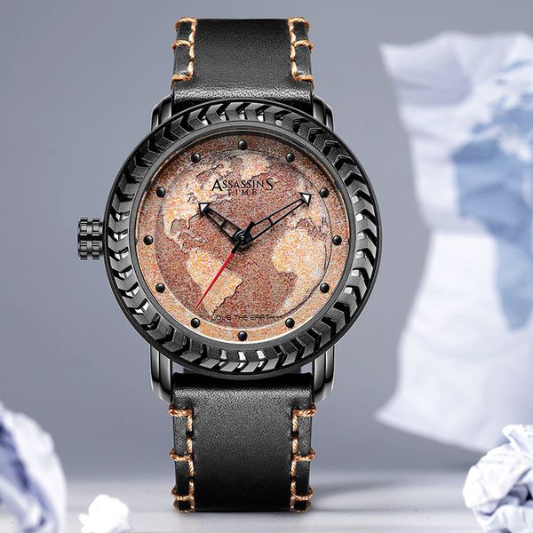 time assassin quartz new concept creative large dial sports watch leather waterproof men's watch, Slivery;brown
time assassin quartz new concept creative large dial sports watch leather waterproof men's watch, Slivery;brown