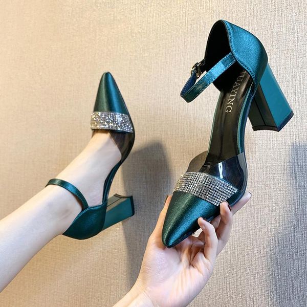 dress shoes crystal party pumps women 2021 fashion silk pointed toe high heels woman black dark green ankle strap
dress shoes crystal party pumps women 2021 fashion silk pointed toe high heels woman black dark green ankle strap
