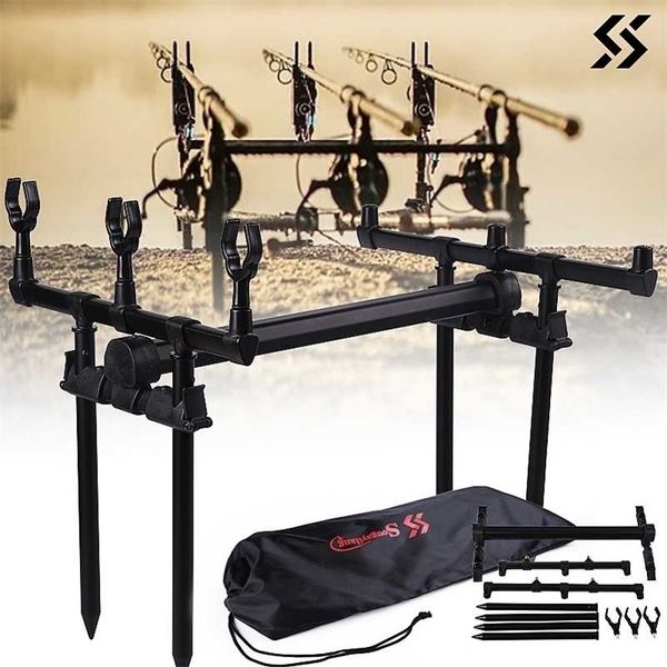 sougayilang adjustable retractable carp fishing rod stand holder for 3 rods equipment pesca 211123
sougayilang adjustable retractable carp fishing rod stand holder for 3 rods equipment pesca 211123