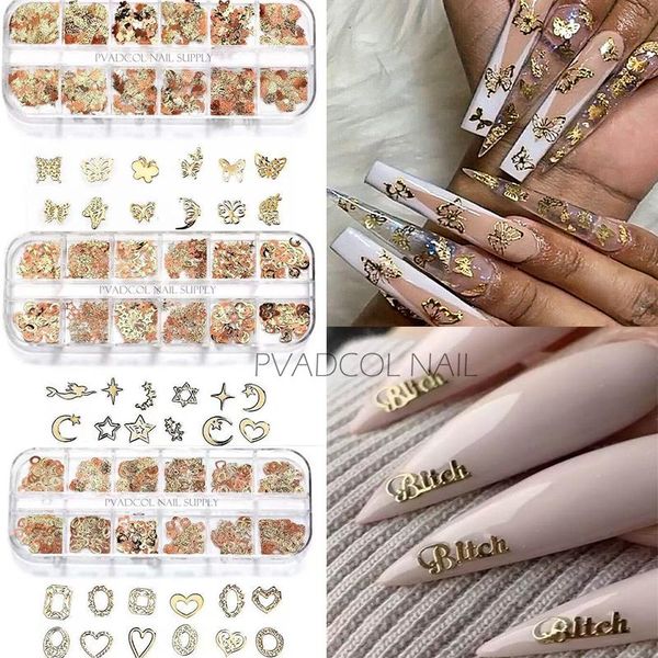 nail art decorations nails accessories 12 grids gold sequins tips metallic glitter mix butterfly heart bowknot star moon charms flakes set, Silver;gold
nail art decorations nails accessories 12 grids gold sequins tips metallic glitter mix butterfly heart bowknot star moon charms flakes set, Silver;gold