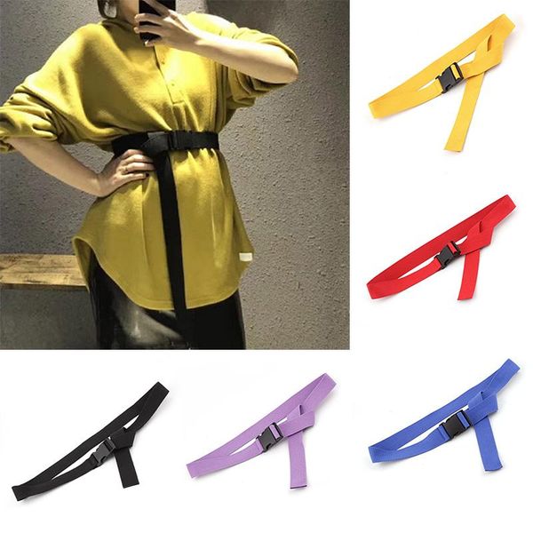belts q harajuku canvas for women casual female corset belt with plastic buckle fashion solid color long ceinture femme, Black;brown
belts q harajuku canvas for women casual female corset belt with plastic buckle fashion solid color long ceinture femme, Black;brown