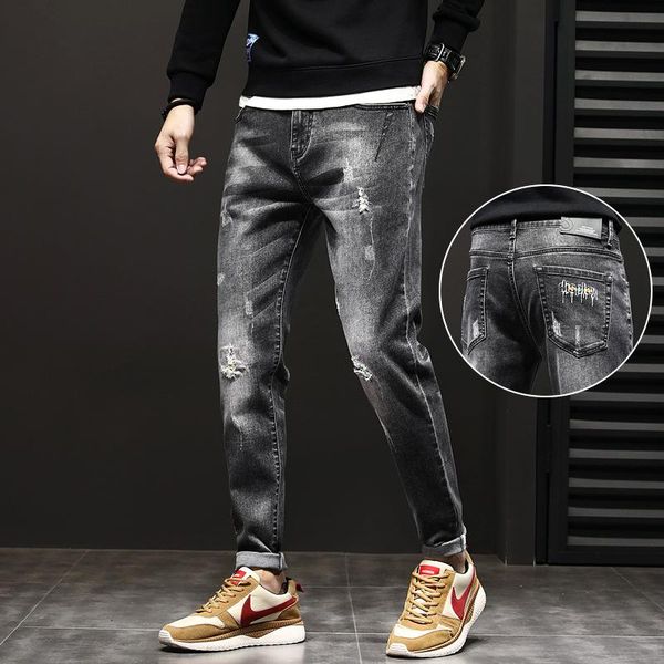 2021 new men's classic slim-fit jeans business cotton elastic regular fit denim pants male brand trousers hip hop pants, Blue
2021 new men's classic slim-fit jeans business cotton elastic regular fit denim pants male brand trousers hip hop pants, Blue