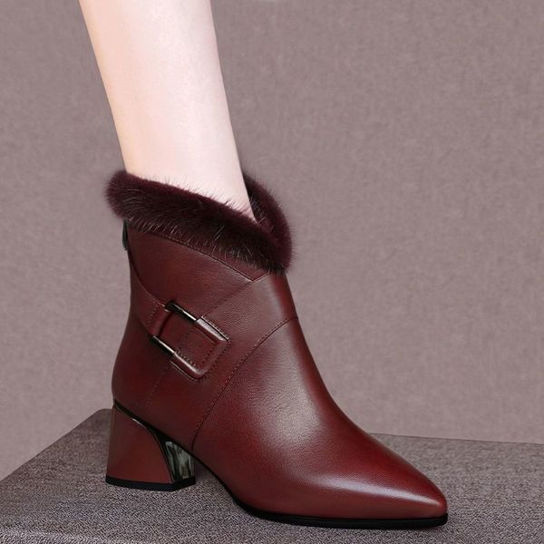 fhanchu 2022 soft leather short boots womanwarm winter shoesankle botasblock heelback zippointed toebrownblackdropship, Black
fhanchu 2022 soft leather short boots womanwarm winter shoesankle botasblock heelback zippointed toebrownblackdropship, Black