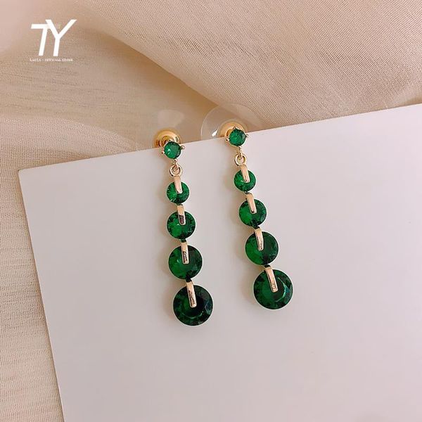 dangle & chandelier luxurious atmosphere round green crystal pendant drop earrings for woman korean fashion jewelry party girls luxury acces, Silver
dangle & chandelier luxurious atmosphere round green crystal pendant drop earrings for woman korean fashion jewelry party girls luxury acces, Silver