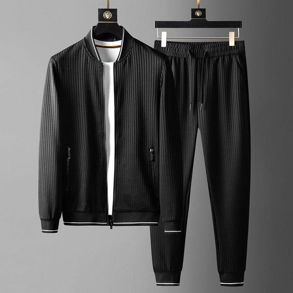 men's tracksuits black mens stripe sets 2-piece stand collar casual sport male sweatshirts fashion slim fit man pants 3xl, Gray
men's tracksuits black mens stripe sets 2-piece stand collar casual sport male sweatshirts fashion slim fit man pants 3xl, Gray
