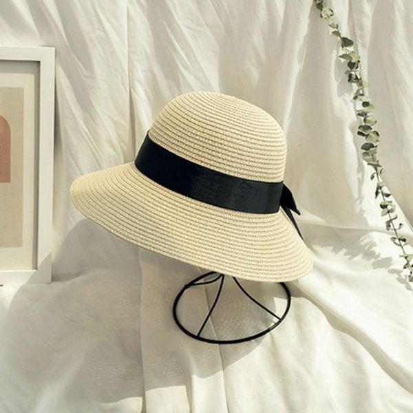 wide brim hats summer korea fashion ribbon bow lady straw hat beach resort sun block foldable, Blue;gray
wide brim hats summer korea fashion ribbon bow lady straw hat beach resort sun block foldable, Blue;gray