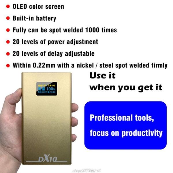 professional hand tool sets 20 levels adjustable 0.5-2.5 seconds delay oled screen polymer lithium battery electric welding weld equipment j
professional hand tool sets 20 levels adjustable 0.5-2.5 seconds delay oled screen polymer lithium battery electric welding weld equipment j