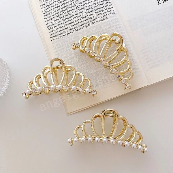 korea ins luxury pearl hairpins metal alloy crown gold crab hair claw clips for women girls fashion hair accessories, Slivery;white
korea ins luxury pearl hairpins metal alloy crown gold crab hair claw clips for women girls fashion hair accessories, Slivery;white