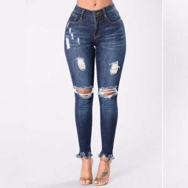 women's jeans fashion woman's female straight skinny ripped hole denim pencil pants leggings trousers clothing clothes 2021, Blue
women's jeans fashion woman's female straight skinny ripped hole denim pencil pants leggings trousers clothing clothes 2021, Blue