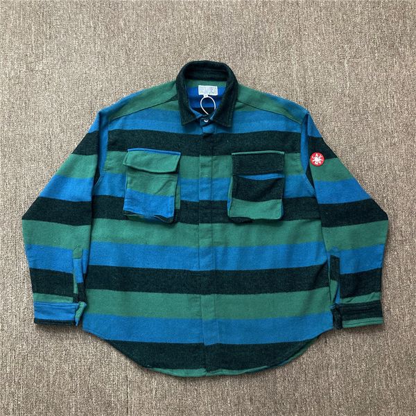 2021 new green striped cav empt distressed shirts men women jacket vintage fashion casual shirt cavempt tg1h, White;black
2021 new green striped cav empt distressed shirts men women jacket vintage fashion casual shirt cavempt tg1h, White;black