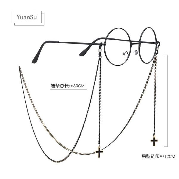 other fashion accessories roaming black crown pendant chain ins wind restoration and anti-skid neck glasses decorative peripheral, Silver
other fashion accessories roaming black crown pendant chain ins wind restoration and anti-skid neck glasses decorative peripheral, Silver