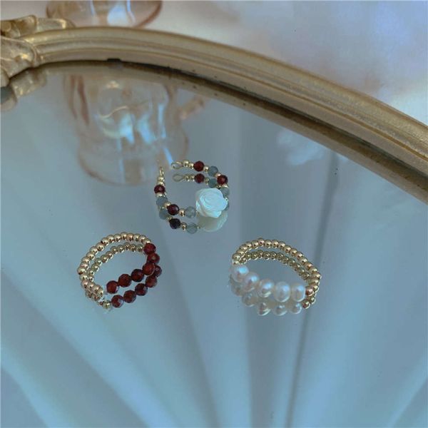 hbp fashion ins wind french niche design freshwater millet pearl luxury flower crystal ring, Silver
hbp fashion ins wind french niche design freshwater millet pearl luxury flower crystal ring, Silver