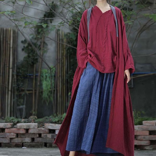women's trench coats nini wonderland autumn lace-up loose coat 2021 spring women v neck patchwork cotton long cardigan lady big size ou, Tan;black
women's trench coats nini wonderland autumn lace-up loose coat 2021 spring women v neck patchwork cotton long cardigan lady big size ou, Tan;black