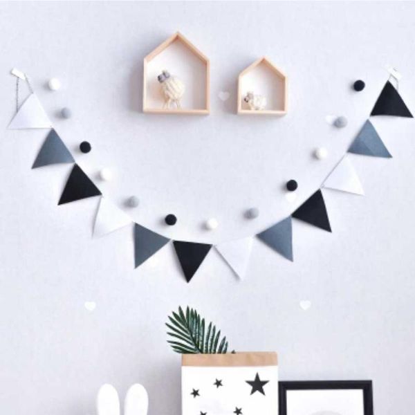 2 styles grey black white pennants bunting banner wedding/valentine's day/birthday party flags hang garland decoration supplies
2 styles grey black white pennants bunting banner wedding/valentine's day/birthday party flags hang garland decoration supplies