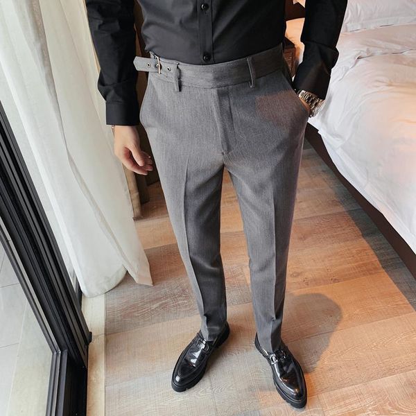 men's suits & blazers 2021 autumn suit pants solid color casual slim business dress male wedding party work trousers pantalon homme, White;black
men's suits & blazers 2021 autumn suit pants solid color casual slim business dress male wedding party work trousers pantalon homme, White;black