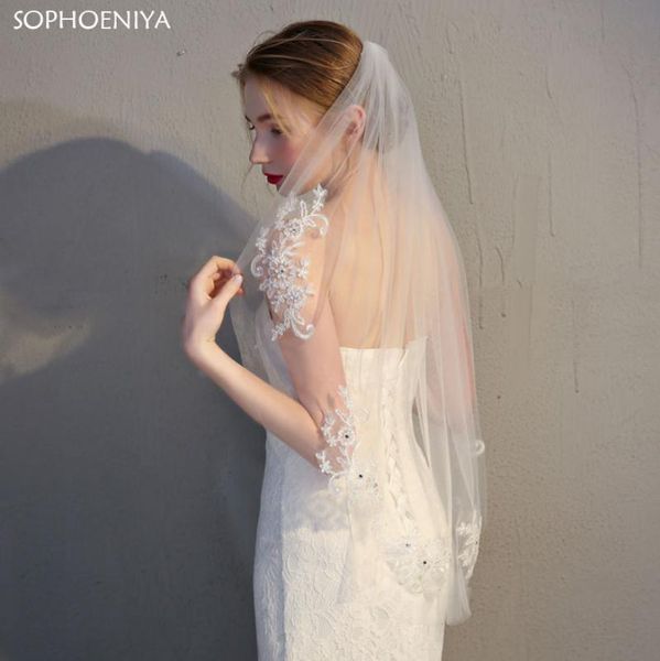 bridal veils 2021 bride veil headdress short wedding dress accessories single layer lace applique with diamond bruiloft accessoire, Black
bridal veils 2021 bride veil headdress short wedding dress accessories single layer lace applique with diamond bruiloft accessoire, Black