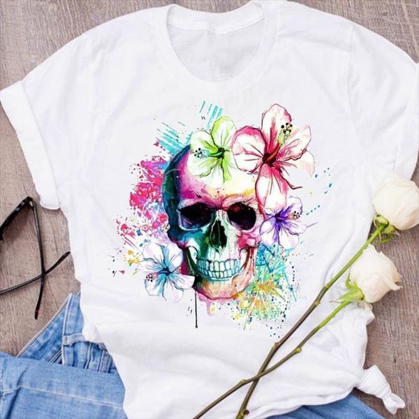 men graphic flower skull mens watercolor cute print halloween clothing clothes lady tees female t shirt, White;black
men graphic flower skull mens watercolor cute print halloween clothing clothes lady tees female t shirt, White;black