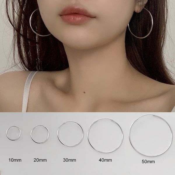 stud s925 sterling silver big hoop earrings female trendy circle retro personality korean net red trend, Golden;silver
stud s925 sterling silver big hoop earrings female trendy circle retro personality korean net red trend, Golden;silver