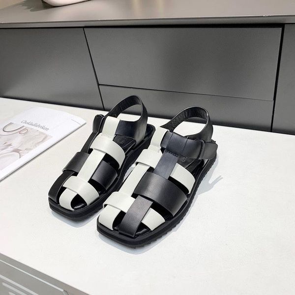 sandals color matching woven retro toe cap hollow female 2021 summer fashion flat roman shoes chaussure femme chanclas mujer, Black
sandals color matching woven retro toe cap hollow female 2021 summer fashion flat roman shoes chaussure femme chanclas mujer, Black