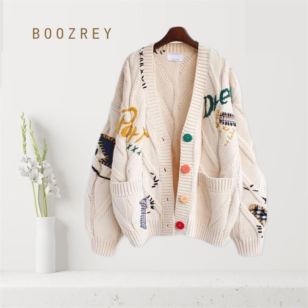 winter clothes women sweater cardigan casual y2k style letter embroidery s loose short knit coat 211018, White;black
winter clothes women sweater cardigan casual y2k style letter embroidery s loose short knit coat 211018, White;black