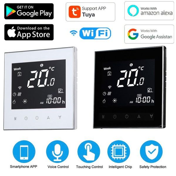 smart home control wifi boiler room digital temperature regulator tuya thermostat controller for warm floor heating programmable
smart home control wifi boiler room digital temperature regulator tuya thermostat controller for warm floor heating programmable