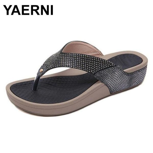 slippers yaerni floral women's beaded sequins embellishment mesh sandals flip flops sandal wedge platform shoes female, Black
slippers yaerni floral women's beaded sequins embellishment mesh sandals flip flops sandal wedge platform shoes female, Black
