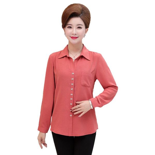 women's blouses & shirts "blouse 2021 spring autumn middle age mother plus size women solid color long sleeve shirt cardigan coat, White
women's blouses & shirts "blouse 2021 spring autumn middle age mother plus size women solid color long sleeve shirt cardigan coat, White