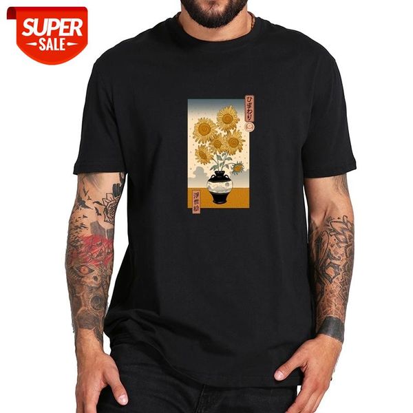 sunflowers ukiyo-e t shirt the edo period and the sunflowers of van gogh t-shirt short sleeve cotton o-neck tee japan tshirt #6y4o, White;black
sunflowers ukiyo-e t shirt the edo period and the sunflowers of van gogh t-shirt short sleeve cotton o-neck tee japan tshirt #6y4o, White;black