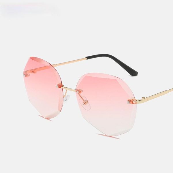 sunglasses fashion ladies alloy ocean color rimless design retro frame classic sun glasses, White;black
sunglasses fashion ladies alloy ocean color rimless design retro frame classic sun glasses, White;black