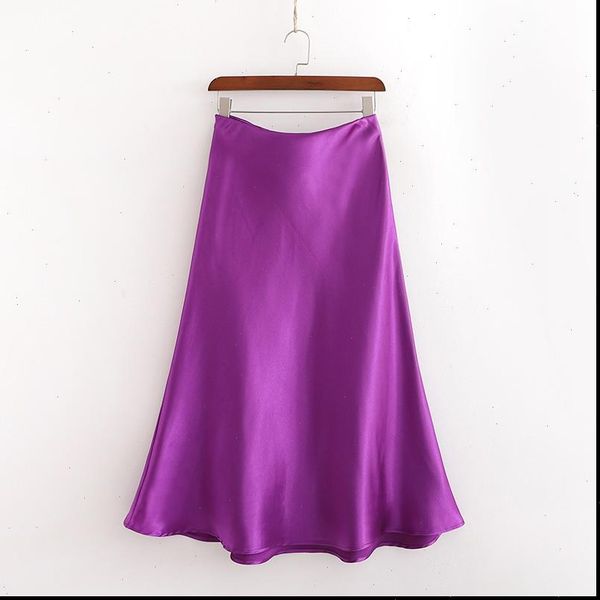 summer silk satin casual purple women skirt soft long chic high waist mermaid faldas mujer moda, Black
summer silk satin casual purple women skirt soft long chic high waist mermaid faldas mujer moda, Black