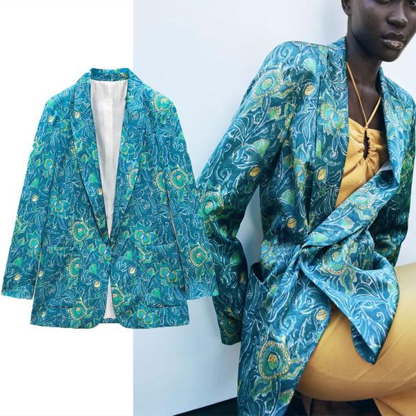 women's suits & blazers 2021 womens vintage loose autumn coat blue floral print blazer long sleeve shoulder pads office lady, White;black
women's suits & blazers 2021 womens vintage loose autumn coat blue floral print blazer long sleeve shoulder pads office lady, White;black