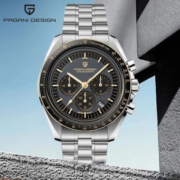 2021 new pagani design mens watches brand luxury automatic quartz chronograph waterproof sport stainless steel clock relogio, Silver
2021 new pagani design mens watches brand luxury automatic quartz chronograph waterproof sport stainless steel clock relogio, Silver