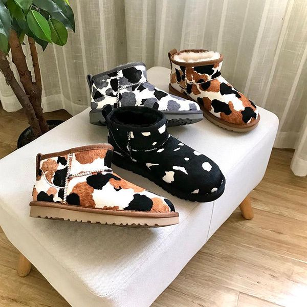 boots aobreugg official website 2021 fall/winter women's snow leopard pattern wool shoes, Black
boots aobreugg official website 2021 fall/winter women's snow leopard pattern wool shoes, Black