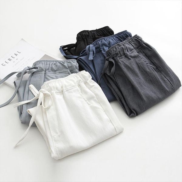 spring summer cotton linen harem women capris drawstring high waist trousers casual sweatpants pantalon c4216, Black;white
spring summer cotton linen harem women capris drawstring high waist trousers casual sweatpants pantalon c4216, Black;white