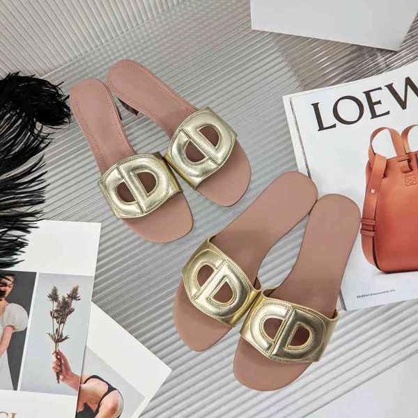 edition d gold high cowhide pig nose cd letter wear flat bottom one line slipper thick heel sandal women's shoes yw designerss, Black
edition d gold high cowhide pig nose cd letter wear flat bottom one line slipper thick heel sandal women's shoes yw designerss, Black