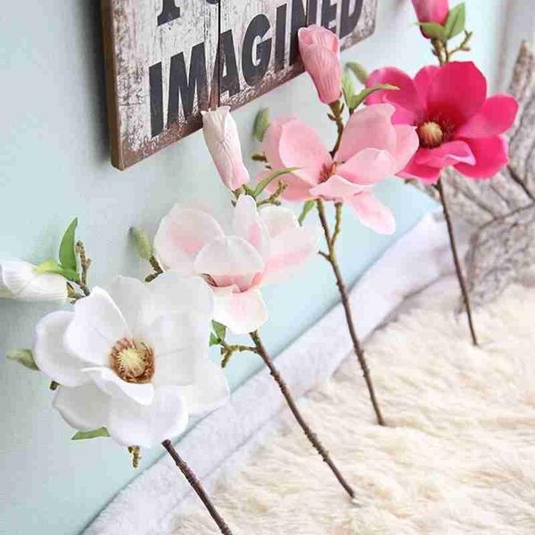 1pc simulation magnolia artificial flower silk magnolia flowers fake flowers leaf bridal bouquet wedding home party decoration
1pc simulation magnolia artificial flower silk magnolia flowers fake flowers leaf bridal bouquet wedding home party decoration